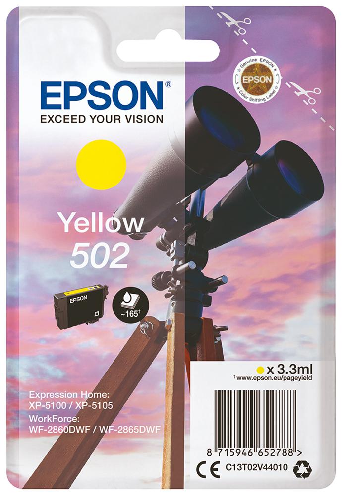 C13T02V44010 INK CARTRIDGE, T02V4, YELLOW, EPSON EPSON
