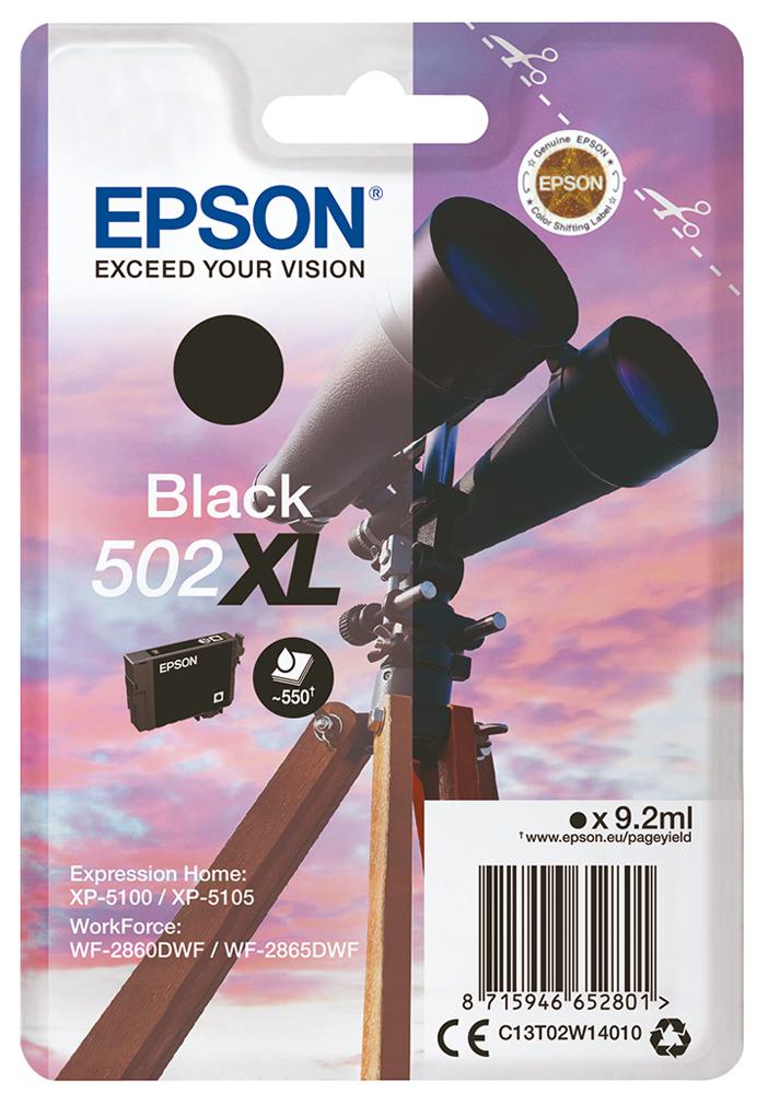 C13T02W14010 INK CARTRIDGE, T02W1, BLACK XL, EPSON EPSON