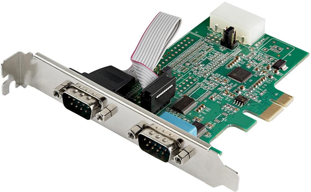 PEX2S953 IO CARD, PCIE-RS232 SERIAL, 2 PORT STARTECH