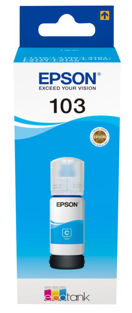 C13T00S24A10 INK CARTRIDGE, ECOTANK, 103, CYAN EPSON