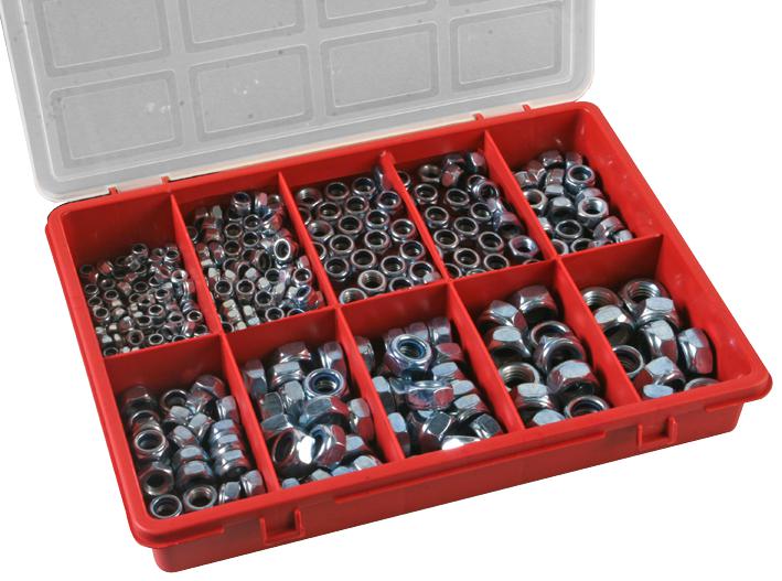 D01836 LOCK NUT KIT, 350PCS DURATOOL