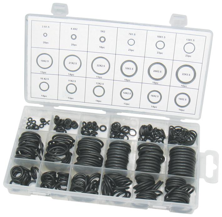 D01888 O-RING KIT, METRIC, 279PC DURATOOL