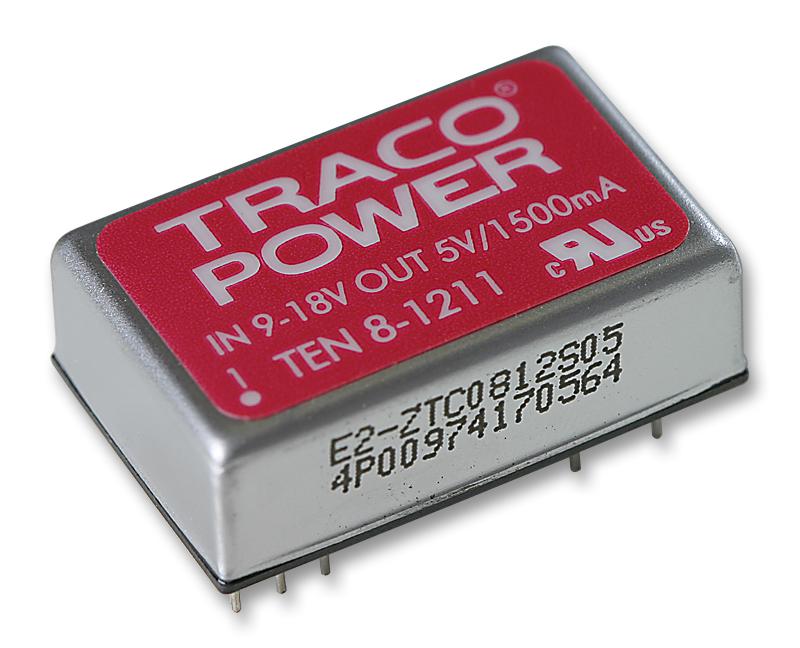 TEN 8-2421 CONVERTER, DC/DC, 8W, +/-5V TRACO POWER