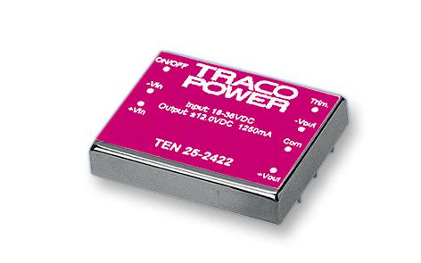 TEN 25-2423 CONVERTER, DC/DC, 25W, +/-15V TRACO POWER