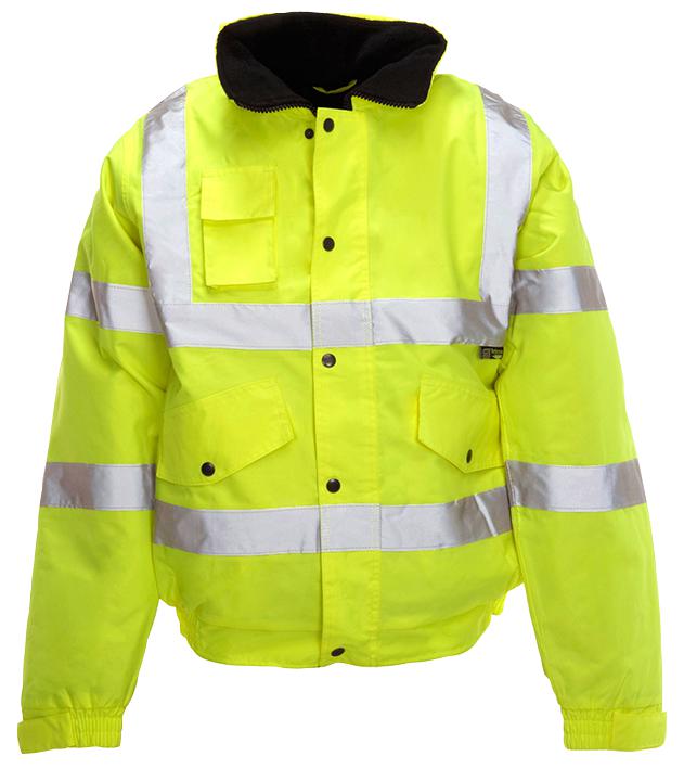36844 HI-VIS BOMBER JACKET, YELLOW, XL ST