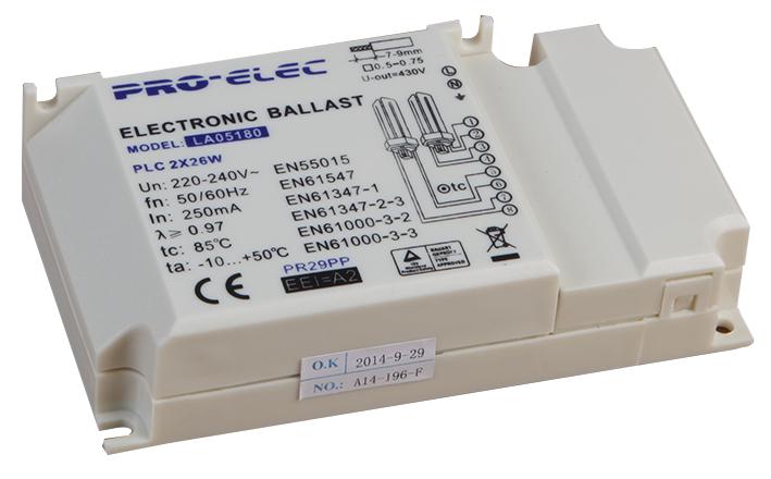 GD-EB-226B BALLAST ELECTRONIC PLC 2 X 26W PRO ELEC