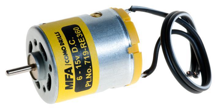 719RE360 MOTOR,6-15V, 150MA, 3 POLE MFA