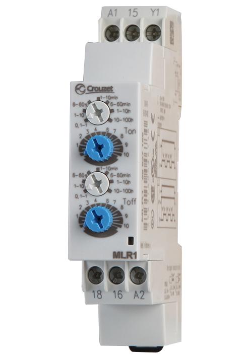 88827155 TIMER, SPDT, 0.1S TO 100H, 24-240VAC CROUZET