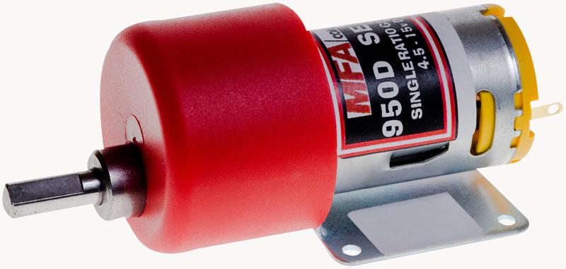 950D5001 GEARED MOTOR, 35MM, 6MM, 4.5-15V, 500:1 MFA