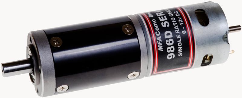 986D4881 GEARED MOTOR, 52MM, 12MM, 6-12VDC, 488:1 MFA