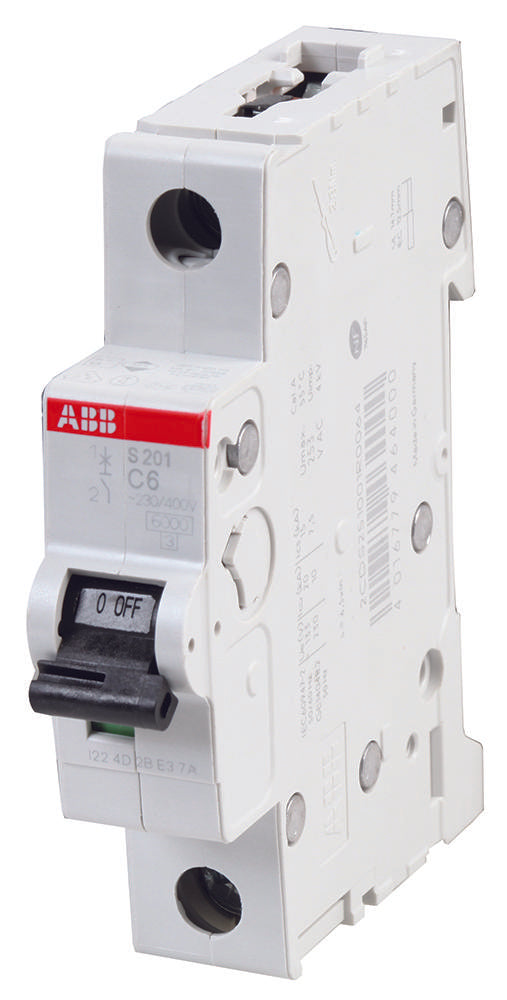 S201-C6 CIRCUIT BREAKER, THERMAL MAG, 1 POLE ABB