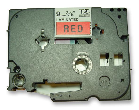 TZE421 9MM BLACK ON RED TAPE BROTHER