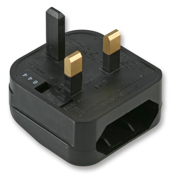FCP-BK-5A CONVERTER PLUG EUROPEAN BLACK 5A POWERCONNECTIONS