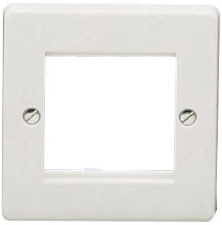 7091 2 MODULE MOULDED PLATE - EACH CRABTREE