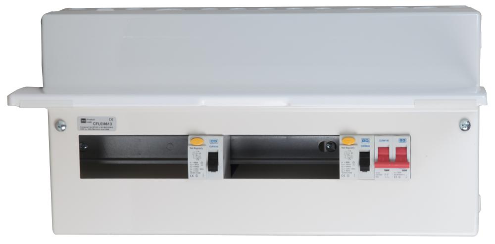 CFUD8613-01 13 WAY 100A SWITCH 1X80A 1X63A 30MA RCD BG ELECTRICAL