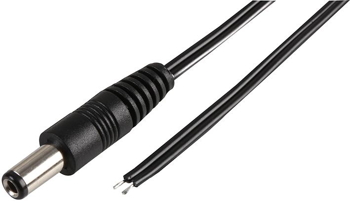 PPW00021 LEAD, DC POWER, 2.5MM PLG - BARE END, 2M PRO POWER