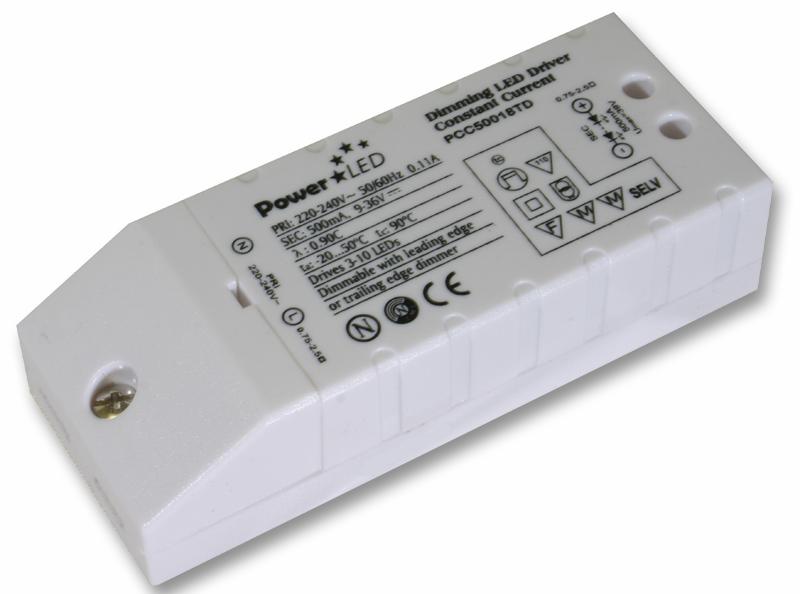 PCC50018TD LED DRIVER C/C TRIAC DIMMING 500MA 18W SUNPOWER