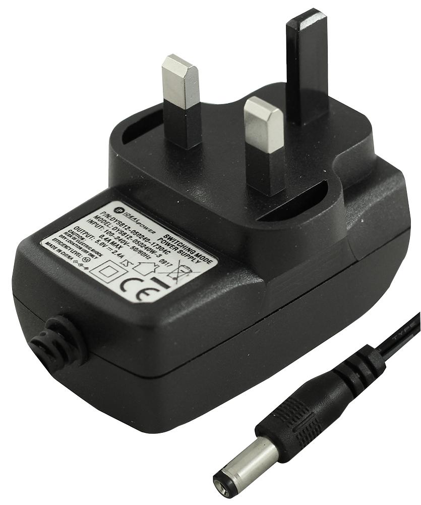 15DYS612-120100W-3 ADAPTOR, AC-DC, 12V, 1A IDEAL POWER