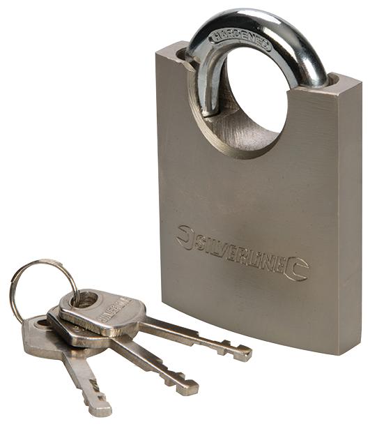 260329 SHROUDED PADLOCK 70MM SILVERLINE
