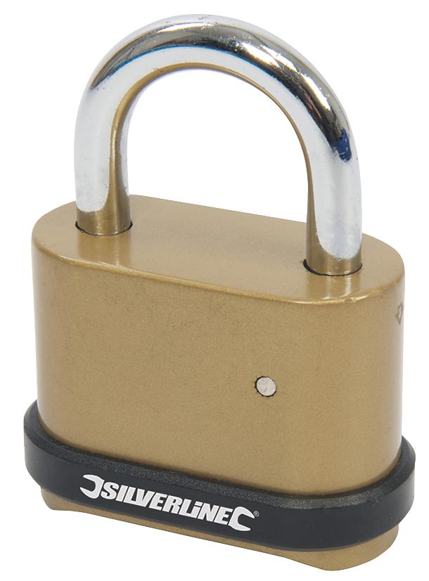 472645 4-DIGIT ZINC ALLOY PADLOCK SILVERLINE