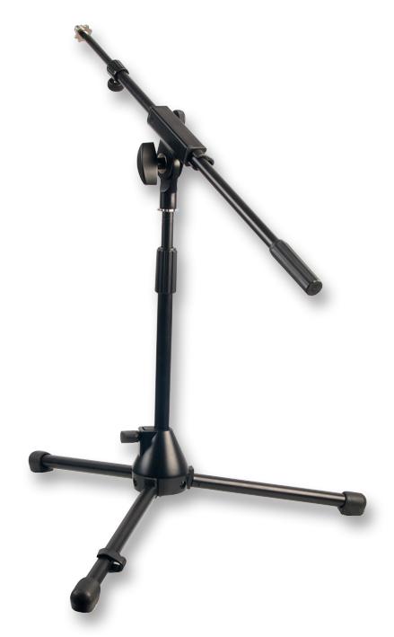 PLS00041 MICROPHONE STAND, SHORT, BLACK PULSE