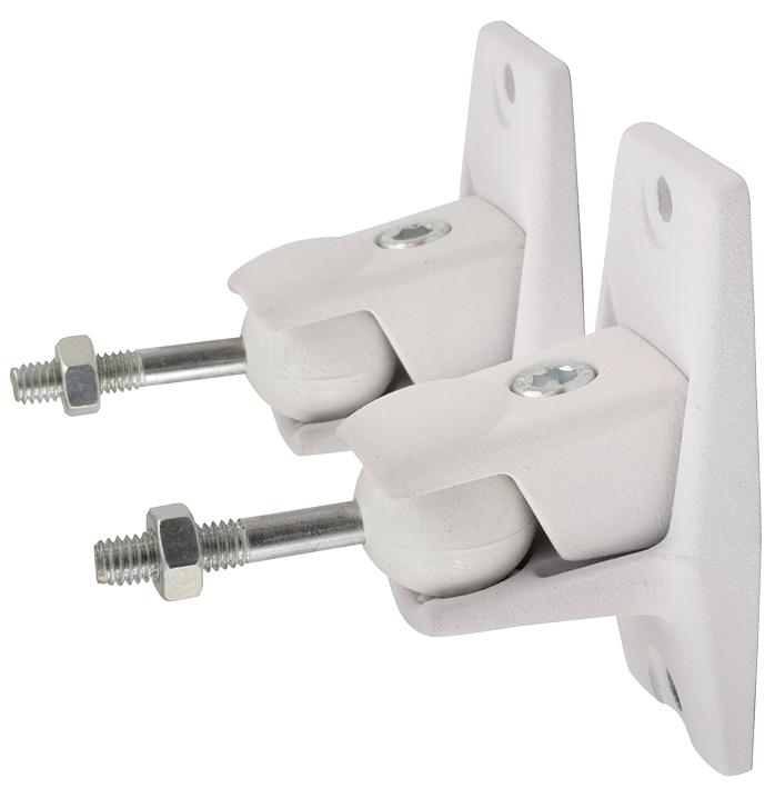 129.208UK UNIVERSAL SPEAKER MOUNT, WHT, PAIR ADASTRA