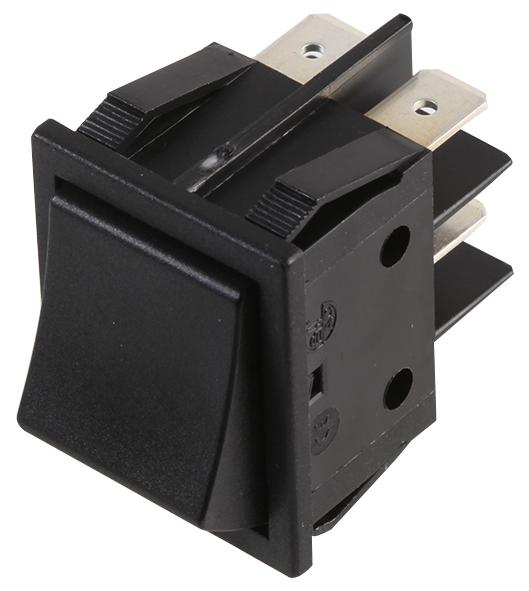 B417C11000000 ROCKER SWITCH, DPST, 16A, 250V, PANEL MOLVENO