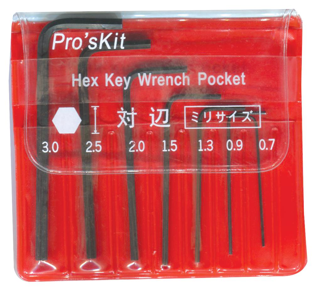 8PK-022 7 PCE L SHAPED HEX SET PRO'S KIT