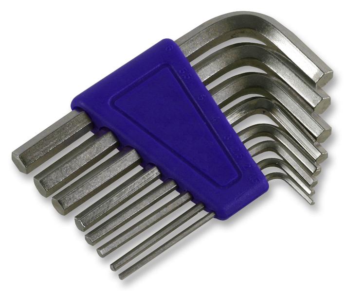 D00589 HEX KEY SET W/HOLDER, STEEL, 8PC DURATOOL