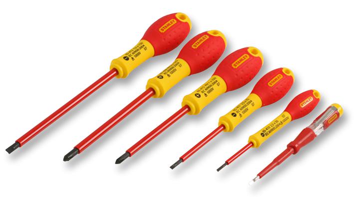 0-65-441 1000V VDE SCREWDRIVER SET 6PC STANLEY FAT MAX
