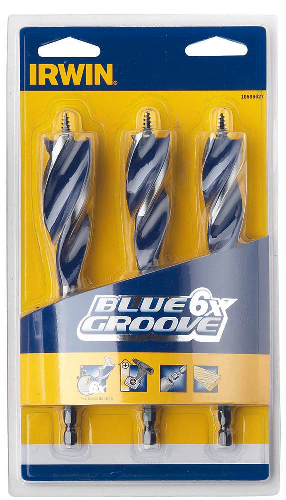 10506627 DRILL SET, AUGER SET, 20,22,25MM 3PC IRWIN INDUSTRIAL TOOL