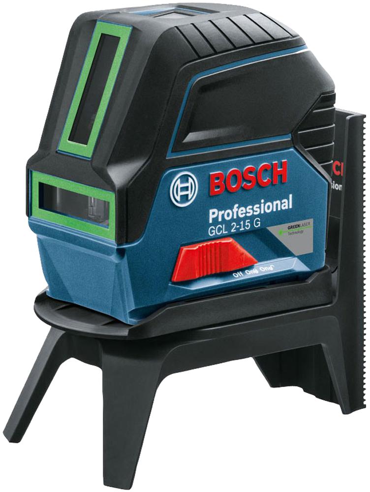 GCL215G GREEN BEAM CROSS LINE LASER + RM1 MOUNT BOSCH