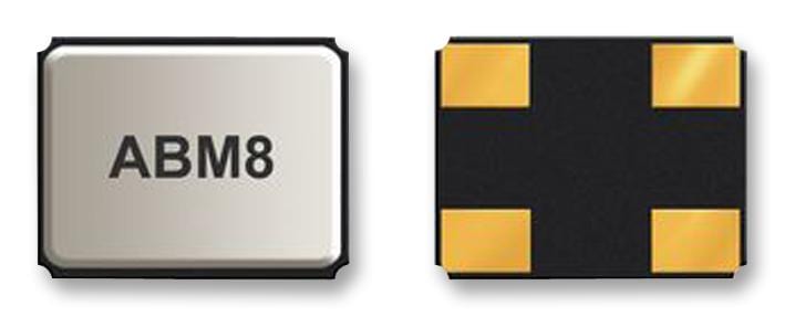 ABRACON Crystals ABM8-24.000MHZ-12-B1U-T CRYSTAL, 24MHZ, 12PF, SMD, 3.2MM X 2.5MM ABRACON 3228491 ABM8-24.000MHZ-12-B1U-T
