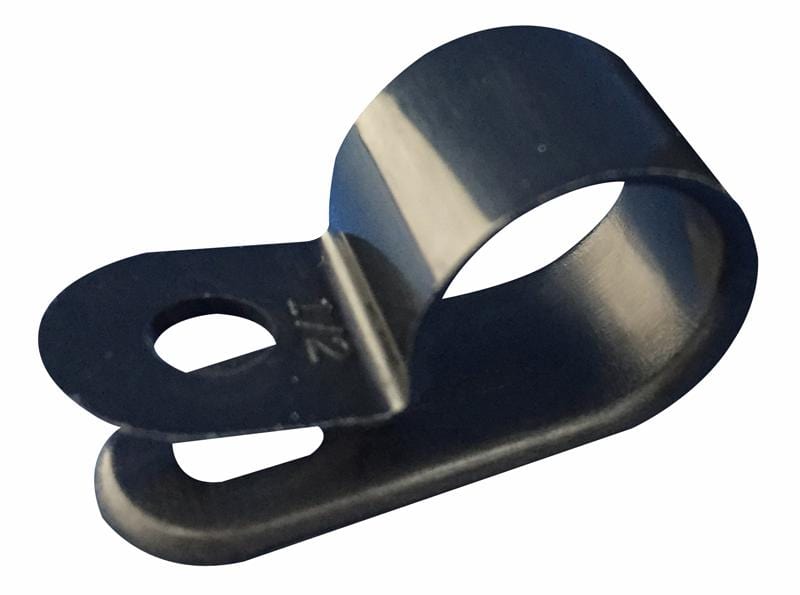 CONCORDIA TECHNOLOGIES Cable Clips ACTPCLIP3 P CLIP 3.20MM BLACK 100/PACK CONCORDIA TECHNOLOGIES 3376879 ACTPCLIP3