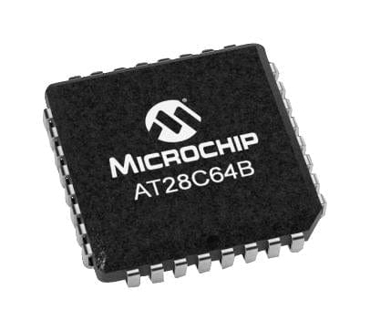 MICROCHIP EEPROM AT28C64B-15JU-T EEPROM, 64KBIT, PARALLEL, LCC-32 MICROCHIP 2857584 AT28C64B-15JU-T