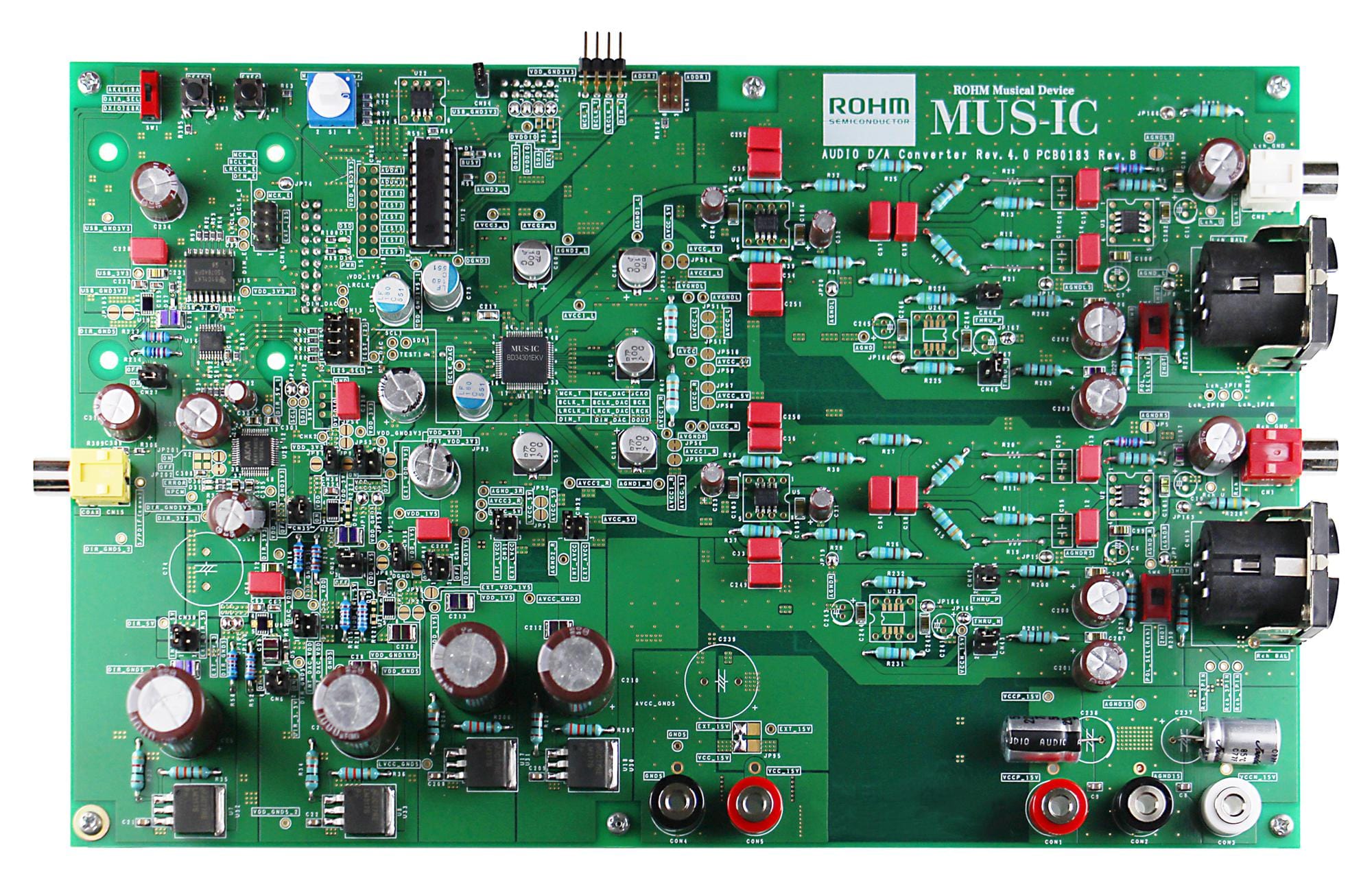 ROHM Audio / Video BD34301EKV-EVK-003 EVALUATION BOARD, STEREO AUDIO DAC ROHM 3890282 BD34301EKV-EVK-003
