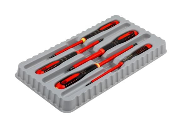 ERGO BAHCO Sets BE-9881S SCREWDRIVER SET, VDE, 5PC ERGO BAHCO 3524164 BE-9881S