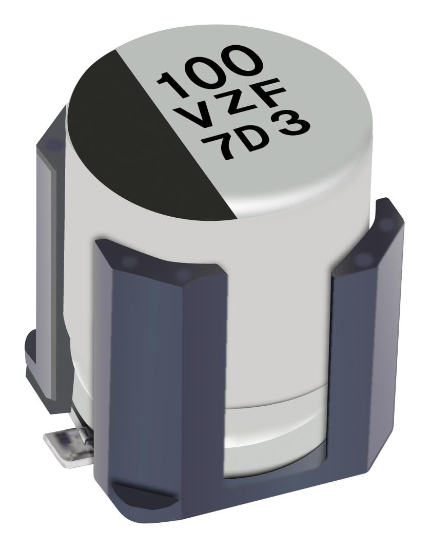 PANASONIC Aluminium Electrolytic Capacitors - Hybrid EEHZF1V101V CAP, 100UF, 35V, ALU ELEC, HYBRID, SMD PANASONIC 3442418 EEHZF1V101V