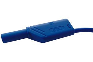934088102 - Test Lead, 4mm Banana Plug to 4mm Banana Plug, Blue, 1 kV, 32 A, 1 m - HIRSCHMANN TEST AND MEASUREMENT