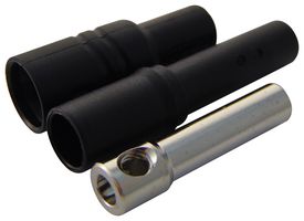 934096100 - Banana Test Connector, 4mm, Receptacle, Cable Mount, 24 A, 1 kV, Nickel Plated Contacts, Black - HIRSCHMANN TEST AND MEASUREMENT