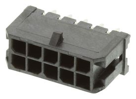 43045-1012 - Pin Header, Wire-to-Board, 3 mm, 2 Rows, 10 Contacts, Through Hole Straight, Micro-Fit 3.0 43045 - MOLEX