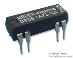 DIP12-1C90-51D - Reed Relay, SPDT, 12 VDC, DIP, Through Hole, 500 ohm, 200 mA - STANDEXMEDER