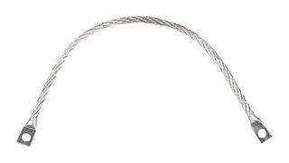 59990253 - Earth Strap, Bonding, Braided, 25 mm2, M8 Lug to M8 Lug, 15.75 ", 400 mm, Unjacketed - PRO POWER