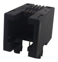 87180-044LF - Modular Connector, Modular Jack, 1 x 1 (Port), 4P4C, Cat3, Through Hole Mount - AMPHENOL COMMUNICATIONS SOLUTIONS