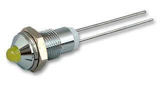 MC19020002 - LED Panel Mount Indicator, Yellow, 2.6 VDC, 6 mm, 45 mA, 32 mcd, Not Rated - MULTICOMP PRO