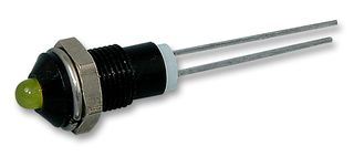 MC19021002 - LED Panel Mount Indicator, Yellow, 2.6 VDC, 6 mm, 45 mA, 32 mcd, Not Rated - MULTICOMP PRO