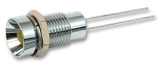 MC19050002 - LED Panel Mount Indicator, Yellow, 2.6 VDC, 8 mm, 45 mA, 27 mcd, Not Rated - MULTICOMP PRO