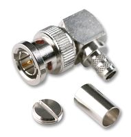 B1112E1-ND3G-5-50 - RF / Coaxial Connector, BNC Coaxial, Right Angle Plug, Crimp, 50 ohm, RG174, RG188A, RG316, Brass - AMPHENOL RF