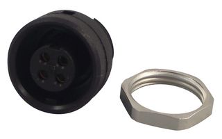 09 0982 00 04 - Circular Connector, 710 Series, Panel Mount Receptacle, 4 Contacts, Solder Socket - BINDER