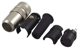 09 0314 00 05 - Circular Connector, 680 Series, Cable Mount Receptacle, 5 Contacts, Solder Socket - BINDER